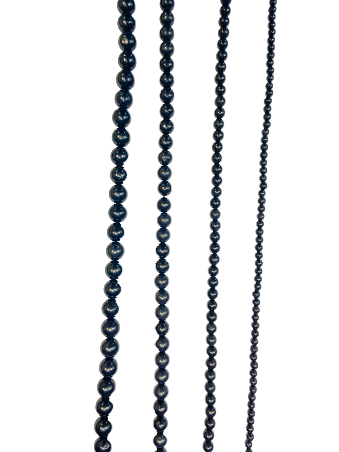 Geofossils Shungite AA Round String of Beads
