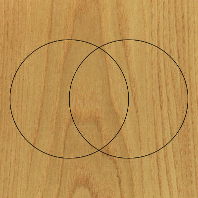 Sacred Geometry Wooden Crystal Grid Plate - Vesica Piscis